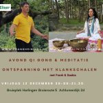 Qi Gong Meditatie & Klankschalen vrijdag 12 december 20.00 Harlingen